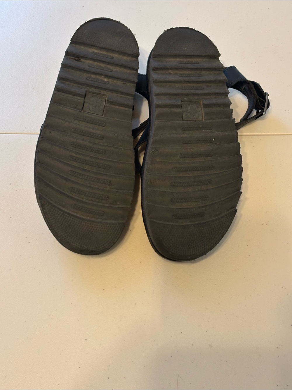 Dr. Martens Black Leather Blaire Buckle Sandals - Picture 6 of 6